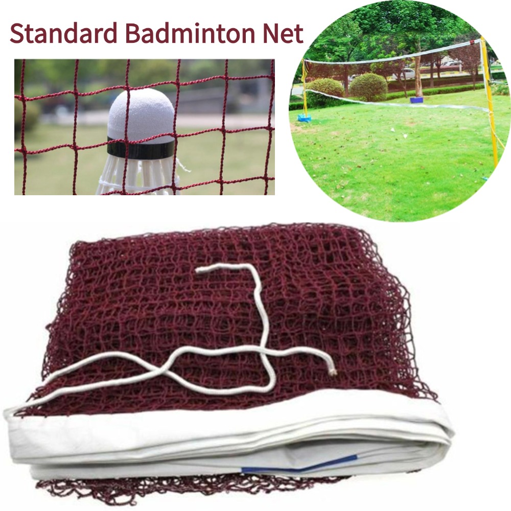 Badminton Materi - プロ仕様のシンプルで持ち運び可能な折りたたみ式スポーツトレーニング標準バドミントンネット屋外テニスネットシャトルコックメッシュエクササイズ