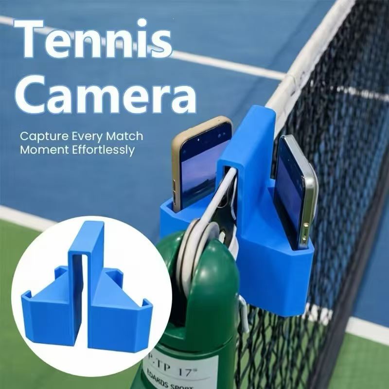 Badminton Open - 2 個テニスネットカメラマウント電話ホルダーマウント屋外スポーツビデオ録画フェンス電話ホルダーバドミントン野球テニス用
