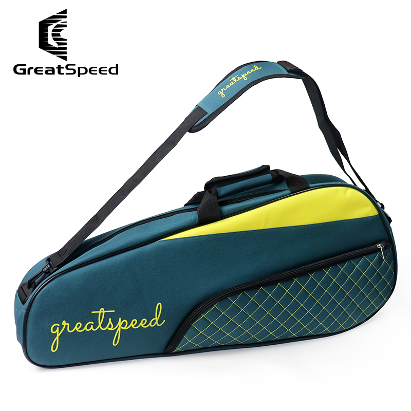 Badminton Open - Greatspeed 3-6 個テニスバドミントンラケットスポーツバッグワンショルダーパック男性女性シンプルなラケットバッグ