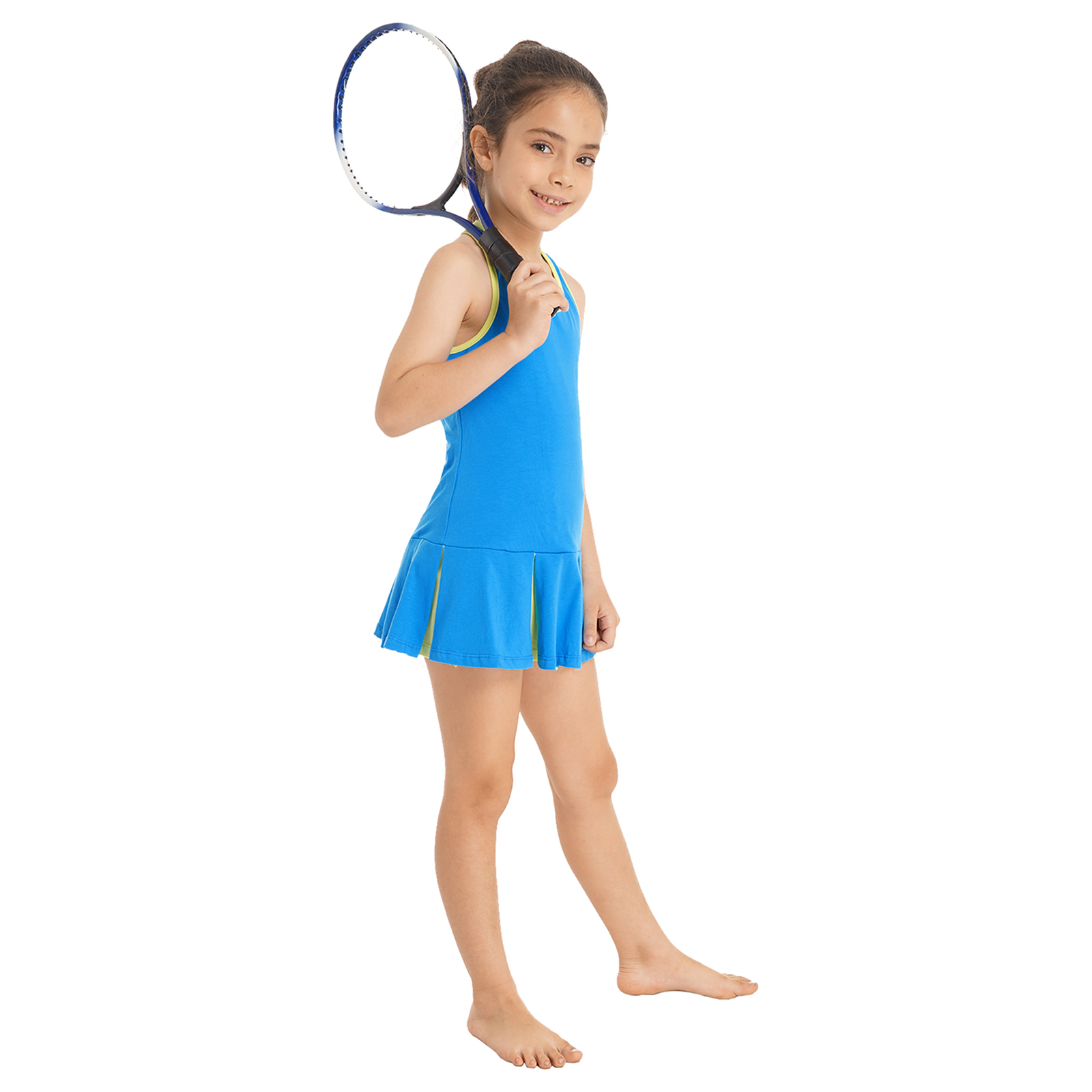 子供用ノースリーブオープンアッパーバックスポーツセット、テニ - Badminton Open のレビューと価格
