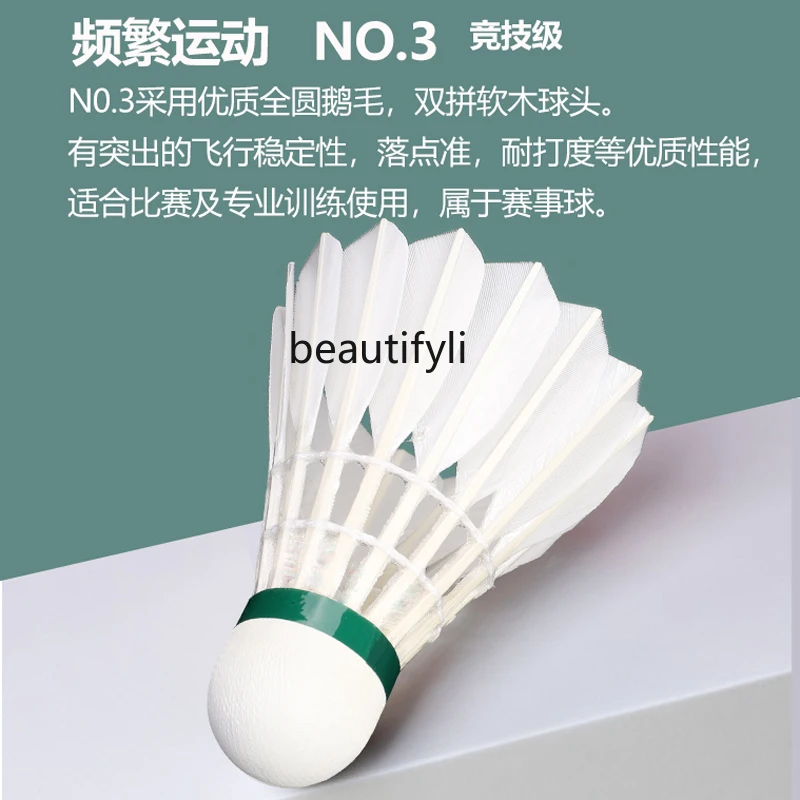 A49 競技用バドミントンフルサークルグースフェザーボール  - Badminton Materi のレビューと価格