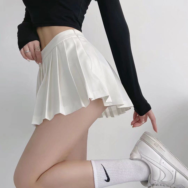 Mexzt-女性の韓国のハイウエストプリーツミニスカート、j - Badminton Korea のレビューと価格